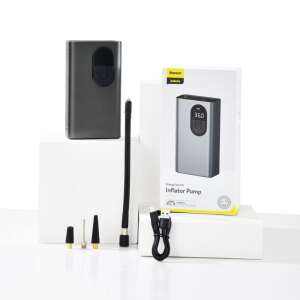 Baseus mini autó kompresszor pumpa tartozékokkal és csomagolással - Baseus