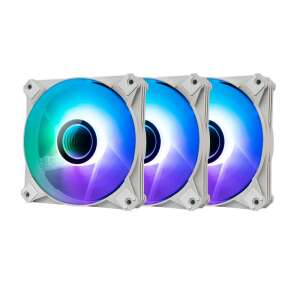 Darkflash Infinty 8 3in1 RGB számítógép ventilátorkészlet, 120mm, fehér - Darkflash