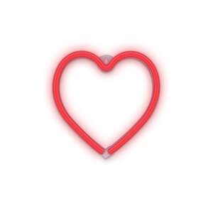 Forever Light Neon LED Lampa Srdce, červená, FLNEO7 - Dekoratívne lampy