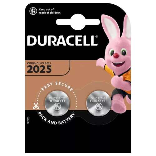 Duracell CR2025 3V Lithium Knopfzelle - 2er Pack