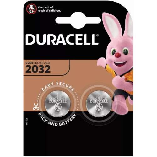 Duracell CR2032 3V lítium gombelem, 2 db-os csomag