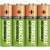 4 db Duracell újratölthető AA akkumulátor, 2450mAh