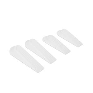 Set pană ușă - plastic, alb - 4 buc / pachet 47463141 Uși