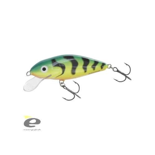 Salmo Perch PH8F GT 8cm wobblerező horgászcsali, zöld és sárga sügér mintával