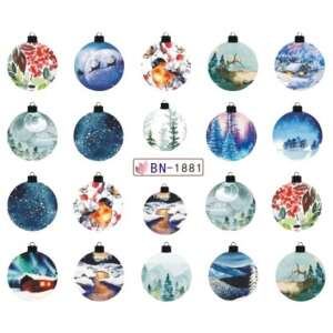 Karácsonyi matrica - BN-1881 47487291 - Körömdísz