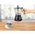 Beper Lucilla Electric Espresso Coffee Maker, black, making coffee