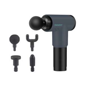 Beper P302MAS001 massage gun, grey, with 4 interchangeable heads - Massage gun