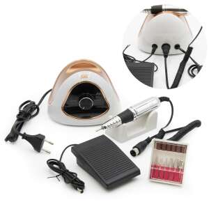 Professional nail grinder machine with adjustable speed, foot pedal and 12 sanding heads - Nail design