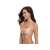 Self-adhesive push-up bra for low-cut or backless dresses, A-B cup size, beige, worn by a woman from the side