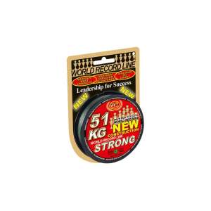 WFT New Green 51kg Erős Fonott Horgász Zsinór, 300m, 0.08mm - WFT