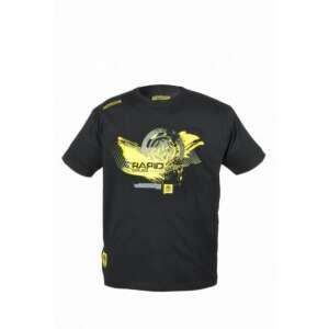 Mivardi Rapid Boilies horgász póló, fekete sárga nyomattal - Póló