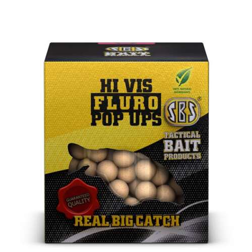 SBS Hi-Vis Fluro Pop Ups Shellfish 100gr 16-20mm Pop Up Csalik, Real Big Catch