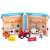 Ridy Toyland wooden farm playset open with animals and tractor