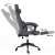 Timeless Tools office chair with adjustable headrest and footrest, dark gray, showing adjustable features