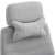 Close-up of the headrest of the Timeless Tools office chair, light grey