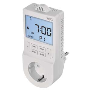 2-in-1 Steckdose digitaler Thermostat mit Zeitschaltfunktion, schuko 47514794 Wasser-, Gas- & Heizungsreparatur