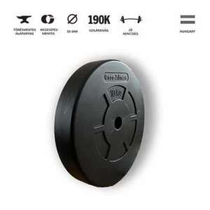 GazoFitness® 10 kg závažie, čierna, vnútorný priemer 31 mm - Posilňovanie