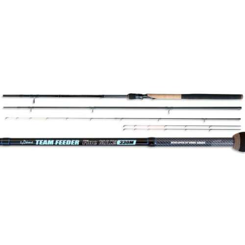 By Döme TEAM FEEDER Fine MAX 3,50m feeder bot, 20-50g dobósúly, 3+3 tag, carbon, SIC gyűrűk, EVA + parafa nyél