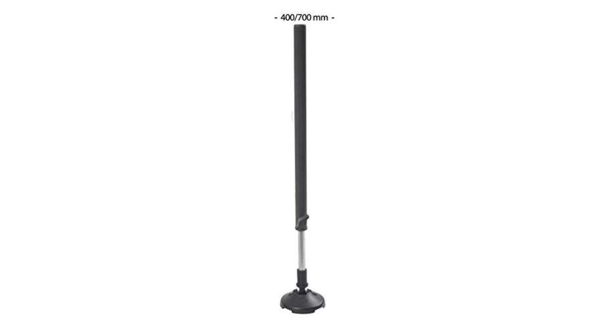 Rive telescopic leg mud foot black anodised 400-700 d25 (teleszkópos ...