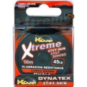 Dyna Tex Xtreme Stiff Skin Camo Brown 16m 45lb Fonott Előkezsinór - Fonott előkezsinór