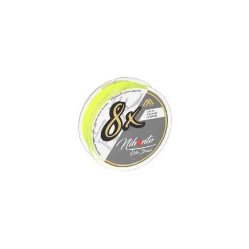 Mikado Nihonto Octa Braid fonott zsinór, 8x fonott, 0,16mm, 150m, fluo sárga - Fonott zsinór