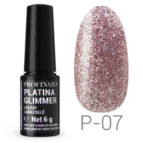 Profinails Platina Glimmer LED/UV lakkzselé P-07 47541854