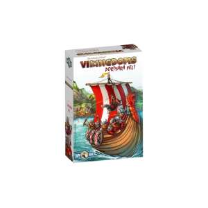 Vikingdoms társasjáték doboz, stratégiai játék két játékosnak, viking témájú, toronyépítés, felnőtteknek - Gémklub