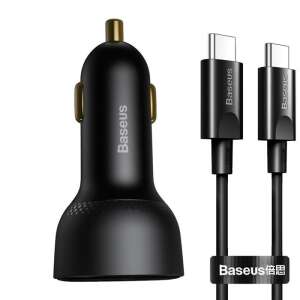 Baseus Superme Digital Display PPS Dual Fast Charger Car Charger Black (Baseus Xiaobai Series Fast Charging Cable Type-C Type-C 100W (20V/5A) 1m Black) 47547961 Nabíjačky do auta