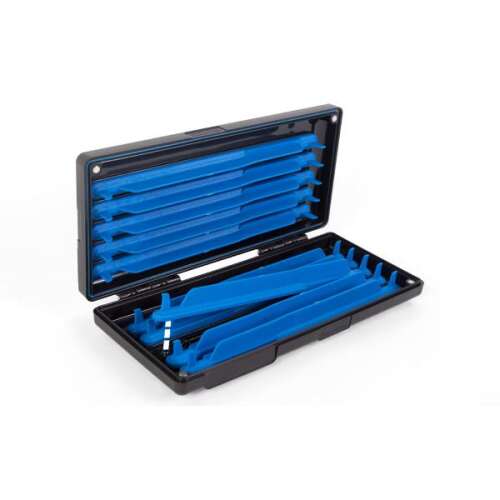 Preston Mag Store System 10cm horog hosszúságú doboz, 10 rekesz horog hosszúságok tárolására, mágneses záródással és gumitömítéssel
