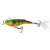 Salmo Rail Shad wobbler, 6 cm, 14 g, zöld és sárga szín, süllyedő, horgászcsali