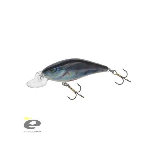 Salmo Executor IEX7SR RHP 7cm úszó wobblerek, fekete-ezüst színben - Wobbler