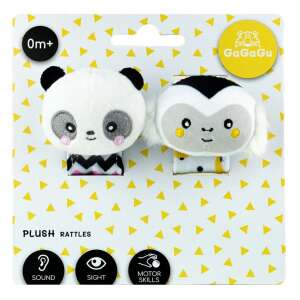 GaGaGu Set de zornăit dublu GaGaGu - Maimuță și Panda #black-and-white 47560445 Jucarii zornaitoare