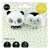 GaGaGu Set de zornăit dublu GaGaGu - Maimuță și Panda #black-and-white 47560445}
