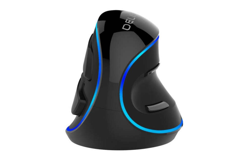 Delux M618U 7200DPI függőleges egér, kék