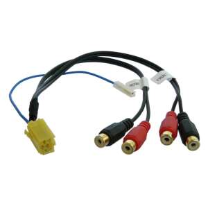 Mini ISO - RCA Aranyozott erősítő adapter kábel 552102 (4RCA) 47580277 