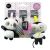 GaGaGu Panda and Monkey Stroller Toy