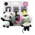GaGaGu Panda and Monkey Stroller Toy, close up