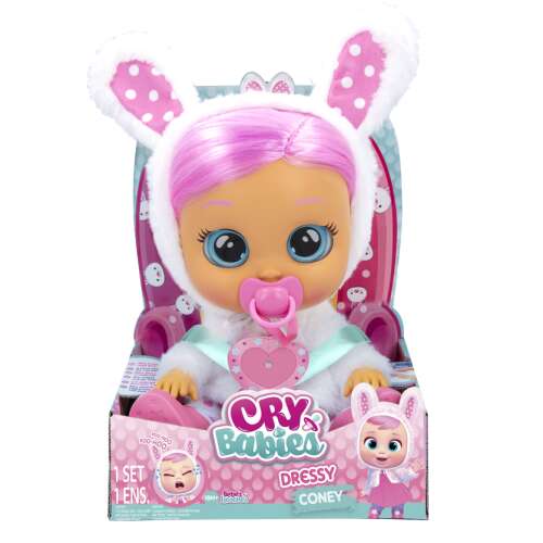 Cry Babies Doll - Dressy Coney #white-pink 47593897