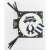 GaGaGu black and white developmental book with raccoon