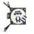 GaGaGu black and white developmental book with raccoon