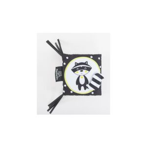 GaGaGu Raccoon black and white sensory book for babies, close-up - Book