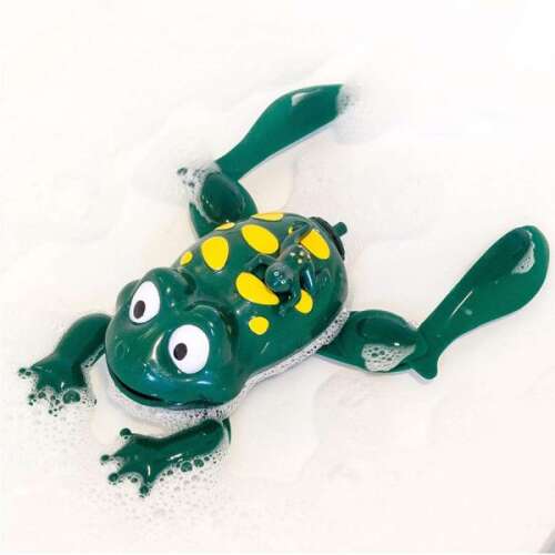 Félix, az úszó béka – fürdőjáték kádba, strandra, bekapcsolva a vízben úszik, a szárazon mászik (BBJ)