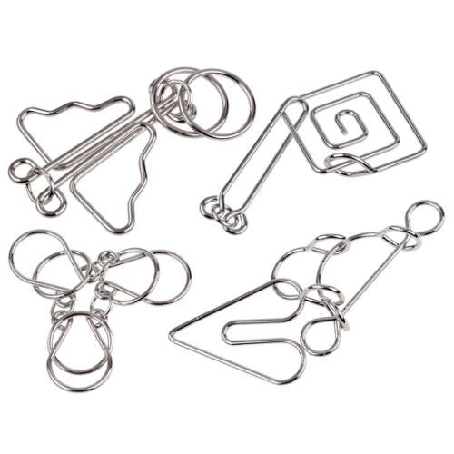 Metalldraht-Rätsel, Logikspiel, Denkspiel, Herausforderung, Spaß, Geschenk, Erwachsene, Kinder