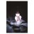 Emos LED Snowman Christmas Decoration glowing at night