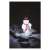 Emos LED Snowman Christmas Decoration glowing at night