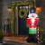 Inflatable Christmas Nutcracker decoration on a porch, 240cm, 58060L, LED lights