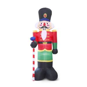 Inflatable Christmas Nutcracker, 240cm, 58060L, LED lights, outdoor decoration - Outdoor Christmas decoration