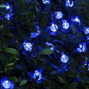Kék, elemes LED Fényfüzér 30db izzóval - Gömb 47622910 