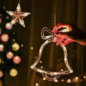Hidegfehér fényfüzér karácsonyi mintákkal kül- és beltérre – 2,5 x 0,95 m (BBV) 47624069 