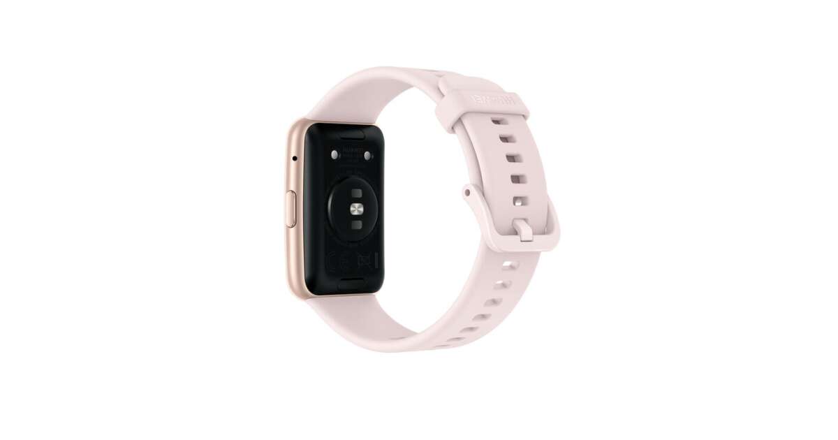 Huawei Watch Fit New TIA-B09 okosóra, szilikon szíjjal, rózsaszín ...